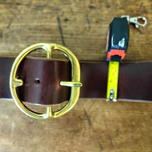 LEATHER (DK BROWN/MAHOGANY) 2" LEATHER BELT